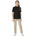thumbnail image 6 of Classroom School Uniforms Adult Short Sleeve Pique Polo CR832X, 2XL, SS Black, 6 of 7
