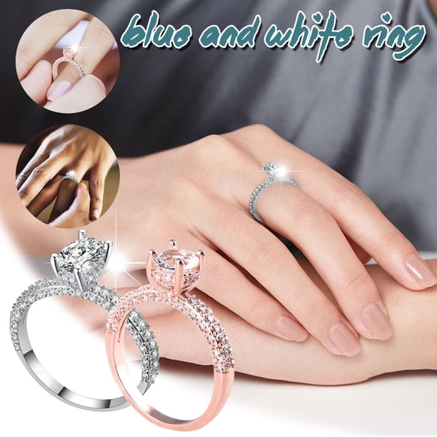 Anillo Ganfancp Elegante de Aleación de Diamantes de Imitación Completa 1X