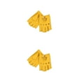 thumbnail image 3 of Dalazy Leather Motorcycle Gloves – And Protection For All Seasons Easy To Fingerless Driving Gloves yellow XXL 2Set, 3 of 6
