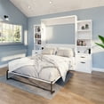 thumbnail image 3 of RoomAndLoft Cape Cod Solid Wood Queen Size Murphy Bed with 2 Pier in White, 3 of 11