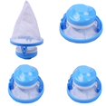 thumbnail image 1 of 4 Pieces Pet Hair Remover for Laundry,Reusable Washer Hair Catcher,Washing Machine Float Filter Bag,Mesh Bag Hair Filter Net Pouch（Blue） YH, 1 of 6