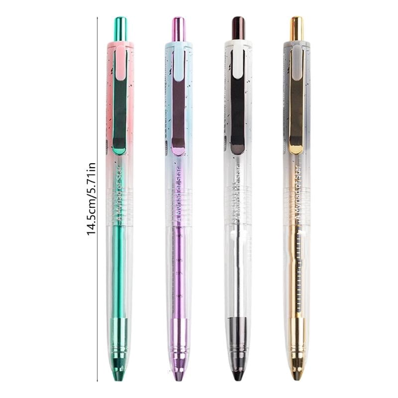 CEORPER 12Pcs Quick Dry Roller Ball Pen 0.5mm Retractable Tip Gel Pen Study Essential