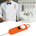 thumbnail image 3 of Digital Meat Thermometer, Instant Read Food Thermometer, Cooking Thermometer with Extra Long Probe for Kitchen Orange, 3 of 6