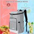 thumbnail image 3 of Mochila aislada bolsa térmica portátil impermeabley a prueba, 3 of 7