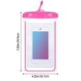 thumbnail image 5 of Leeye Waterproof Phone Pouch IPX8 Dry Bag with Lanyard, Beach Pool Waterproof Case for Phone Keys Cash, Pink, 5 of 5
