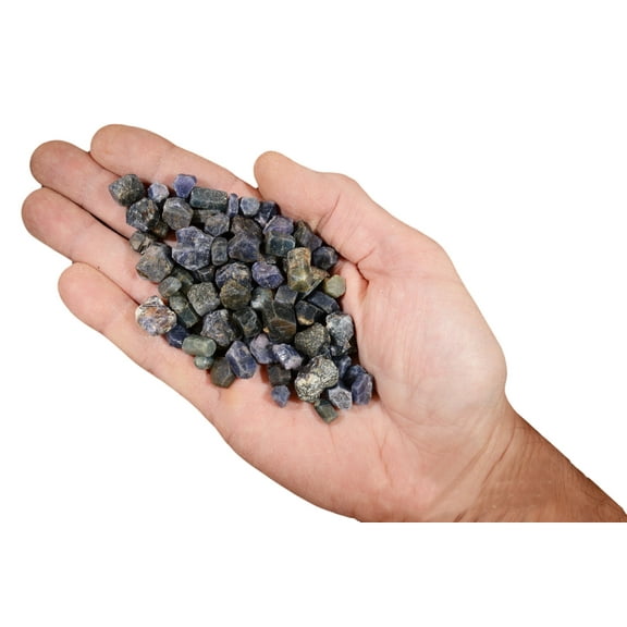 Kidz Rocks Sapphire 5/8" 6 oz Raw Chakra Healing Gemstone Blue Rock Mineral