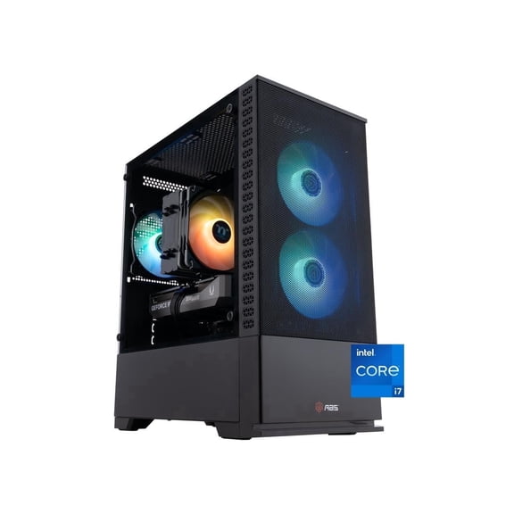 ABS Cyclone Aqua Gaming PC - Windows 11 - Intel Core i7-14700F - GeForce RTX 5060 Ti - DLSS 4 - AI-Powered Performance - 32GB DDR5 6000 - 1TB M.2 NVMe SSD - CA14700F5060TI3