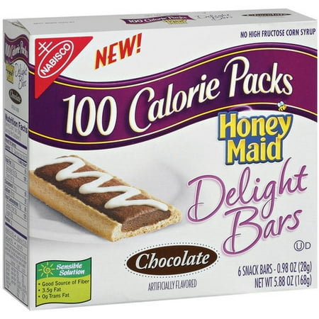 Honey Maid 100 Calorie Packs Chocolate Delight Bars, 6 count