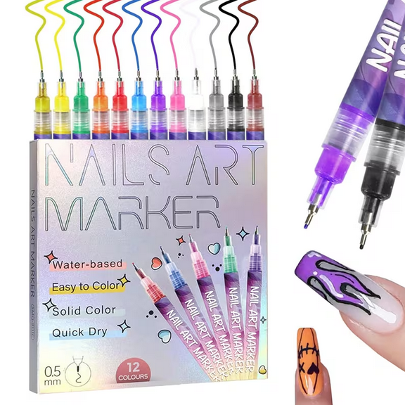 nail art marker,nail art pen,nail art pen for nail decor,nail art marker for kid,acrylic nail polish marker Valentine's Day Birthday Present