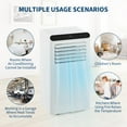 thumbnail image 5 of Portable Air Conditioner with Remote Control, 8000 BTU for Rooms Up to 350 Sq. Ft. 3-In-1 Quiet AC, Dehumidifier, and Fan Comes with Window Installation Kit, 24-Hour Timer, and Sleep Mode, 5 of 7