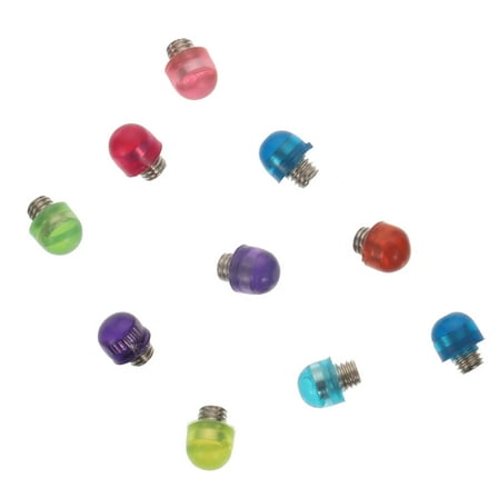 IBASETOY Professional Hair Silencers Shear Bumpers Assorted Color 10Pcs 0.2X0.12X0.12In