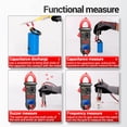 thumbnail image 2 of Clamp Meter,Meter 4000 600a Resistance Diode Hz Voltmeter Tester Rms Pn128 Diode Hz Temperature Tester Rms Clamp Ammeter Voltmeter Tester Mewmewcat 600a T Ammeter, 2 of 6