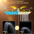 thumbnail image 4 of 8 Inch Gold Rain Shower Head, 4 of 7