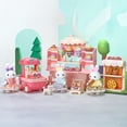 thumbnail image 1 of Juguete Casa de Muñecas Set Estación de Postres con Carrito de Helados, Pizza, Accesorios y Conejitos Incluidos, 1 of 5