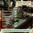 thumbnail image 4 of Multi Purpose Reusable Filter Bag for Cold Brew and Coffee Organic Cotton, 4 of 8