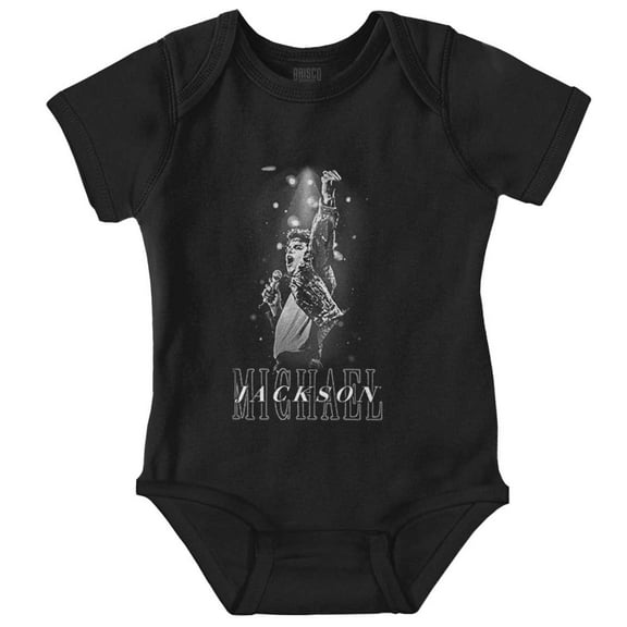 Michael Jackson Iconic King of Pop Romper Boys or Girls Infant Baby Brisco Brands NB