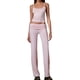 thumbnail image 3 of Pantalón De Tirantes Con Encaje Traje de pantalón de 2 piezas para mujer, cintura alta, correa de espagueti, top, pantalones, traje de vacaciones Cgtredaw Rosa L para Mujer, 3 of 7