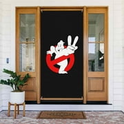Ghostbusters Door Cover Decorated Banner Tapestry Home Decoration Holiday Party Supplies Door Banner Porch Sign Banner 72.8 x 35.4 Inch
