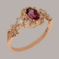 thumbnail image 2 of LBG British Made 14k Rose Gold Natural Pink Tourmaline & Opal Womens Statement Ring - 33 size options - Size 10.5, 2 of 8