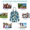 thumbnail image 5 of Rateoe Hawaiian Style Pattern Boys Hoodie, Youth Pullover Hooded Sweatshirt, Kangaroo Pocket Hoodie for Kids-Large, 5 of 6