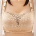 thumbnail image 2 of yillto Lace Bra for Women Full Coverage Push up T-Shirt Bralette Support Wireless Comfort Bralettes, 2 of 3
