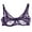Purple, variant on Bras for Women Sexy Lace, Cute Floral Embroidered Sheer Unpadded Unlined See Through Bras, No Underwire Everyday Plus Size Beige 34