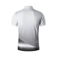 thumbnail image 5 of Mens Golf Polos Summer Short Sleeve Breathable Moisture Wicking Button Lapel Athletic Stretchy Shirts White1 XXXXXL, 5 of 5