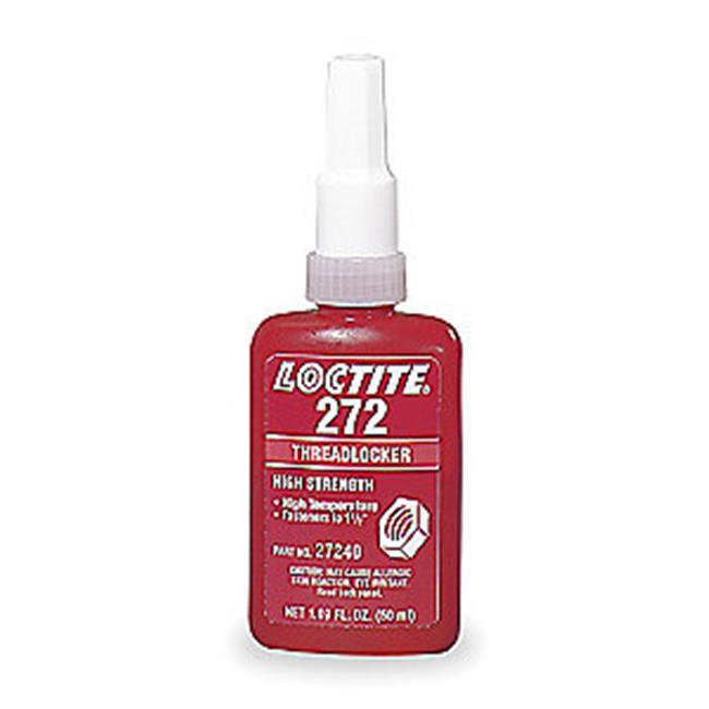 Loctite 27240 272 HighStrength & HighTemp Threadlocker, 50 ml. , Red