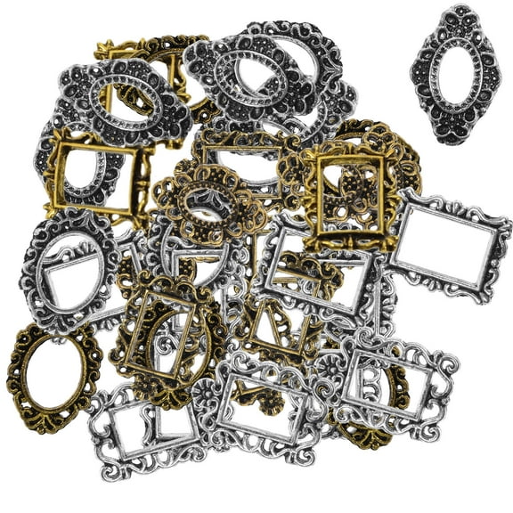NICEXMAS baroque photo frames nail art decoration alloy 40 pcs