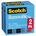 thumbnail image 4 of Scotch - 8112PK Removable Tape, 3/4 in x 1,296 in, 2 Boxes/Pack, Post-it Technology (811-2PK), 4 of 4