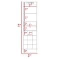 thumbnail image 6 of Classic Bar Cabinet, Two Drawers, Twelve Built-in Wine Rack Black, 6 of 7