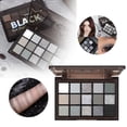thumbnail image 2 of Eyeshadow 15 Colors Eyeshadow Eye Shadow Makeup Long Lasting Pigmented Black Eyeshadow Makeup Gray Silver Eye Make Up Pallet Blendable Eyeshadow Makeup Makeup Beauty Tools Clearance, 2 of 9
