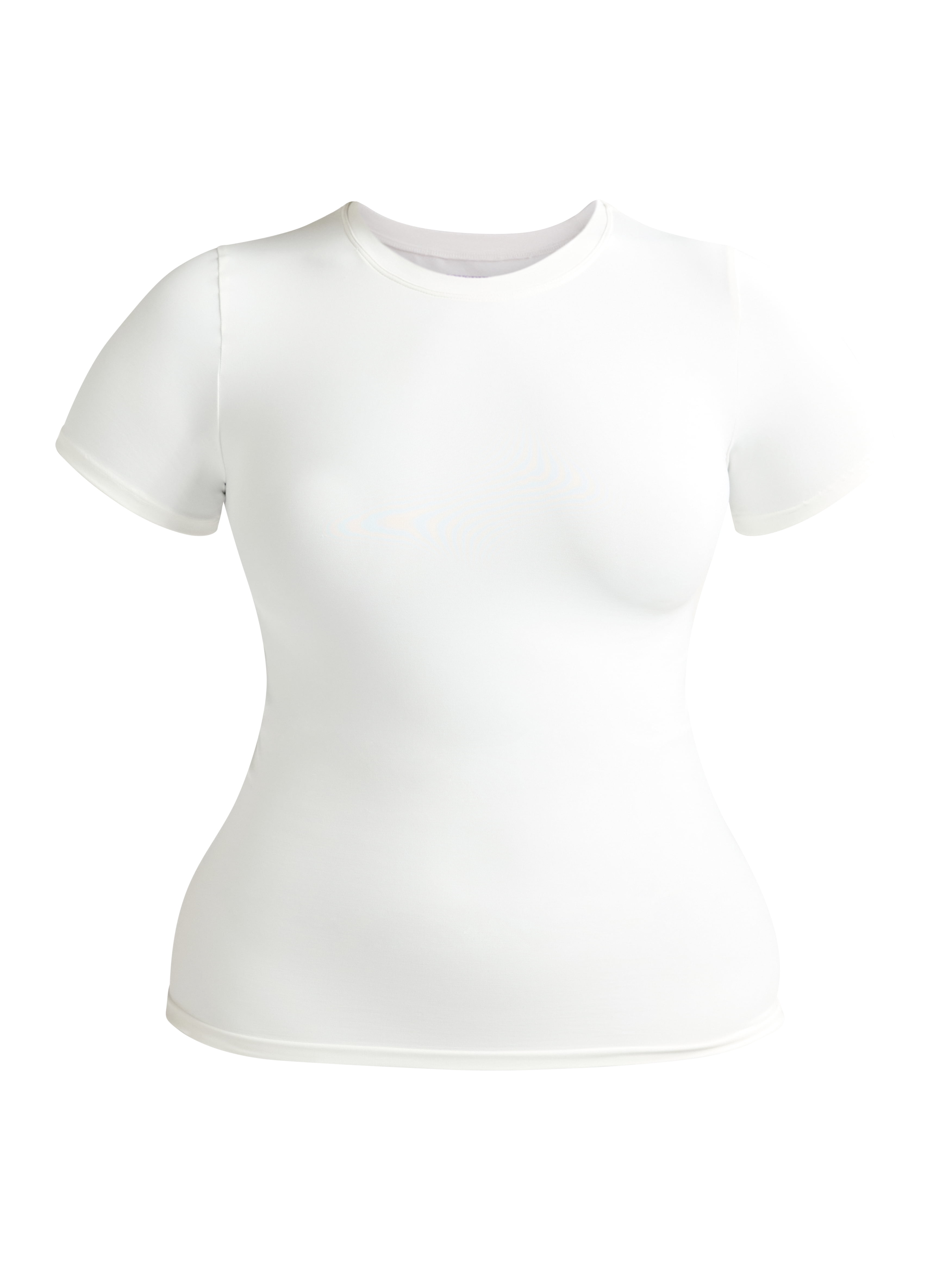 Joyspun Women's Everyday Seamless Shapewear T-Shirt, Sizes S-XXXL