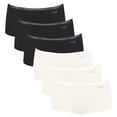 thumbnail image 1 of Sloggi braguitas de mujer, pack de 6 - GO Crush Short C6P, braguitas, algodón elástico Negro/Blanco M (Medium), 1 of 5