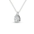 thumbnail image 2 of SZUL Women's Lab Grown 1 Carat Pear Solitaire Diamond Pendant in 14K White Gold, 2 of 7