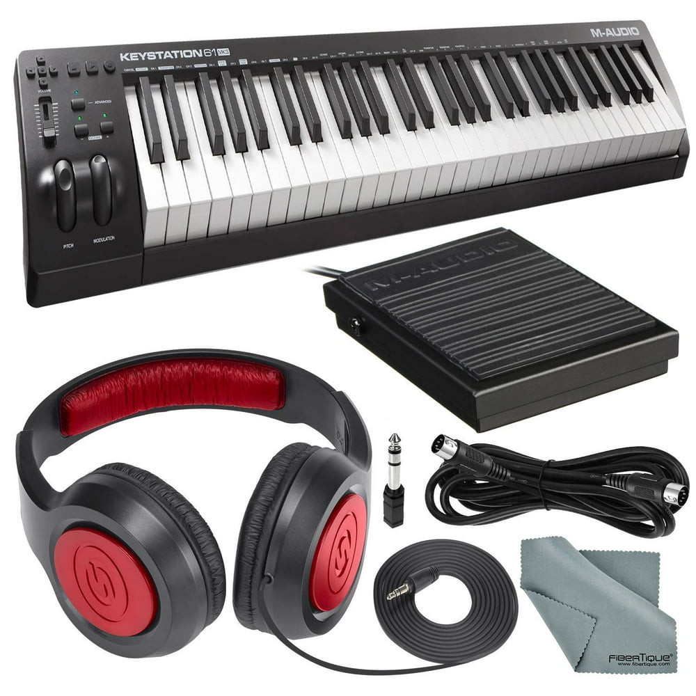 MAudio Keystation 61 II MIDI Keyboard Controller and Deluxe Bundle w
