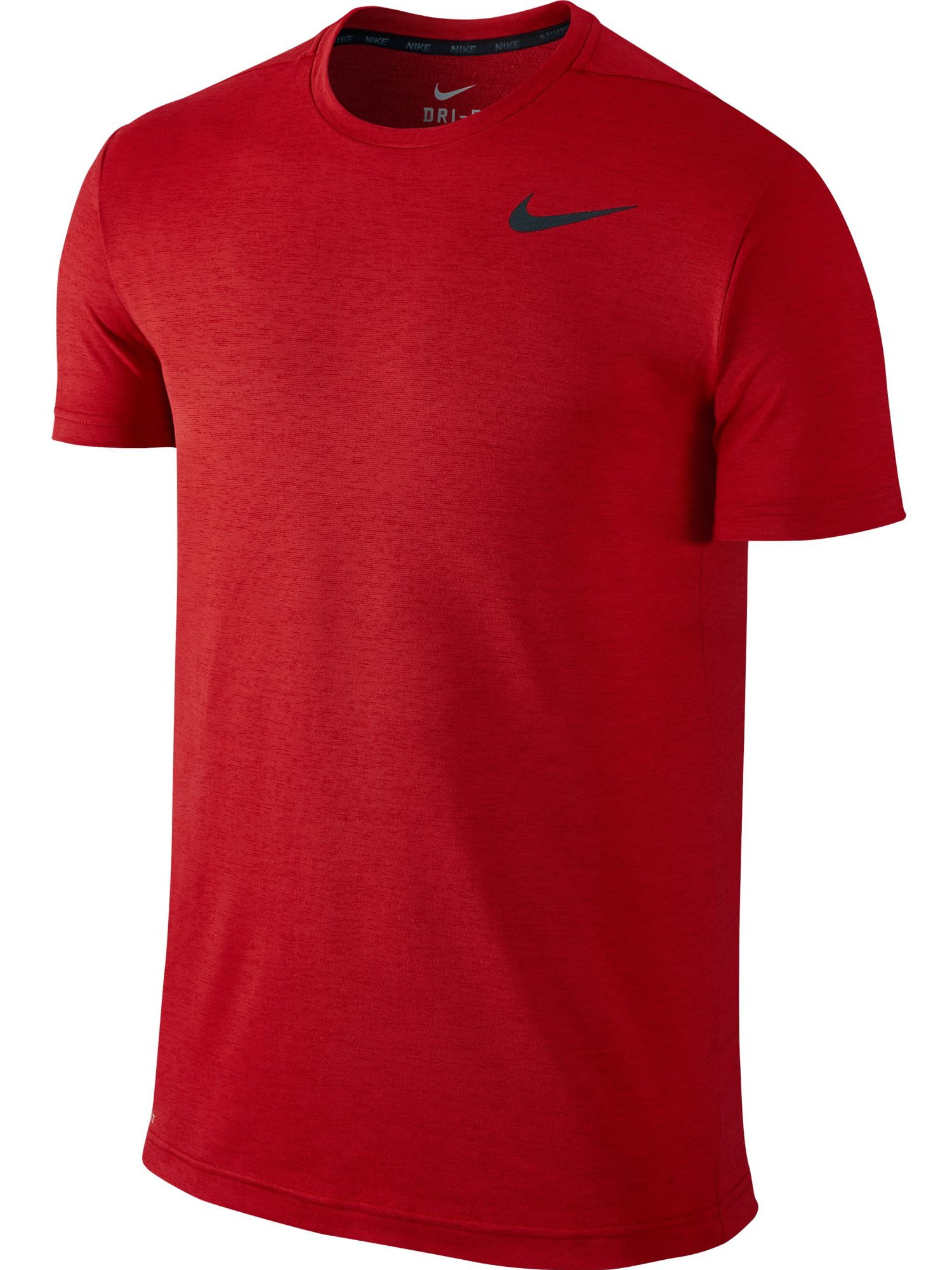 Nike Dri Fit Touch Ultra Soft Short Sleeve Men's T-Shirt Red/Black ...