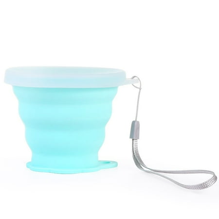 

150ml Collapsible Cup Travel Collapsible Foldable Mug Silicone Cup Folding Cover Lid Outdoor Coffee Cups Retractable Travel Copa