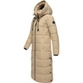 thumbnail image 2 of Marikoo Women's Calf-Length Quilted Fall & Winter Coat - Detachable Hood - Nadeshikoo XVI, 2 of 8