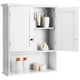 thumbnail image 5 of Costway Armario de baño de pared, armario de madera suspendido con puertas y estantes, armario multiuso adecuado para el baño, la cocina, el dormitorio, blanco., 5 of 6