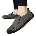 thumbnail image 4 of Men's Casual On Loafers Comfortable Leather Flat Shoes For Daily Wear With Jeans All Season Non Sole Lightweight Breathable Shoes For Man, 4 of 8