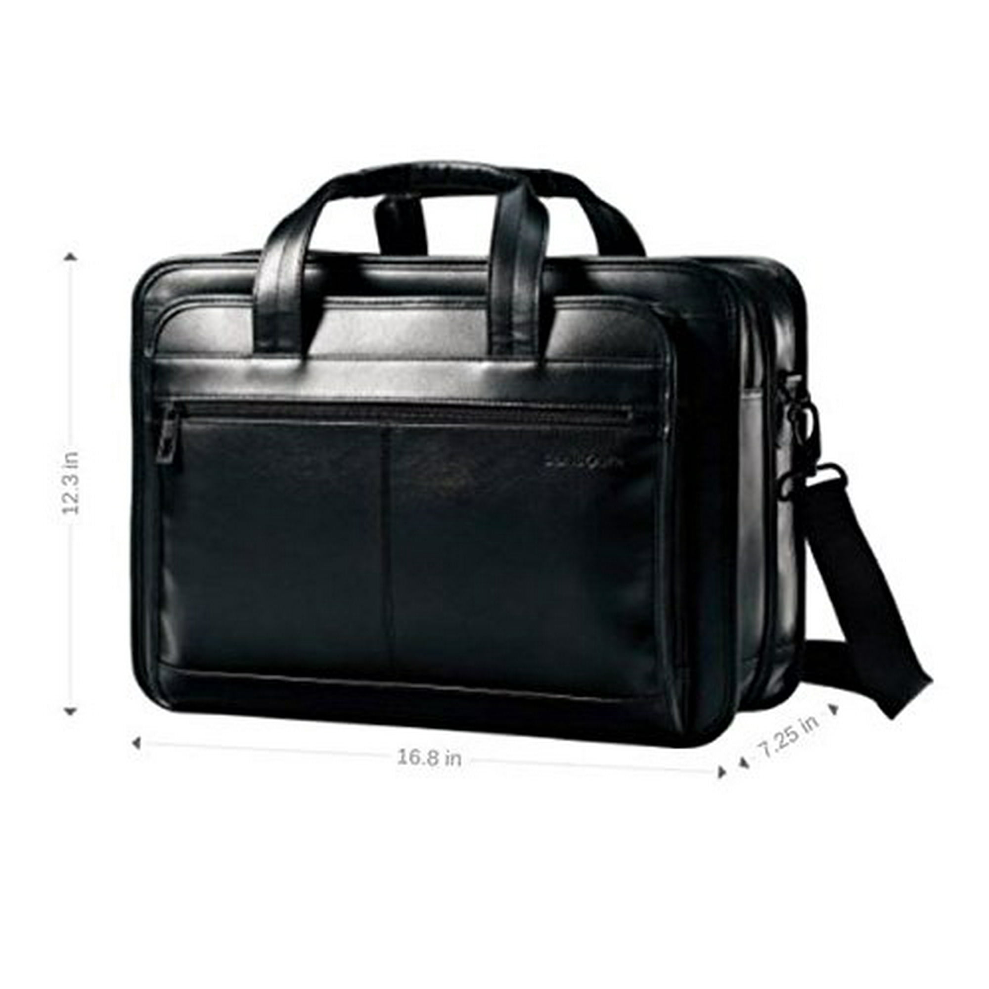 Leather expandable briefcase hotsell