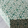 thumbnail image 4 of RUDRAKSHA CORPORATION Bone Inlay Coffee Table. It has a hexagon shape and features a green and ivory geometric pattern. This piece is perfect for living room furniture., 4 of 4