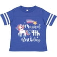 thumbnail image 3 of Inktastic Magical 4th Birthday Rainbow Unicorn with Star Boys or Girls Toddler T-Shirt, 3 of 5