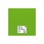 Paper Accents Cardstock 12"x 12" Muslin 74lb Textured Limeade 25pc