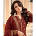thumbnail image 5 of Party Wear Shalwar Kameez Suits Indian Pakistani Designer Plazzo Pant Dresses ( Red, 5XL - 52 ), 5 of 7