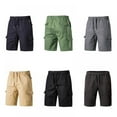thumbnail image 4 of Men's Shorts Casual Classic Fit Drawstring Summer Shorts with Elastic Waist and Pockets, 4 of 5