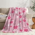 thumbnail image 1 of Personalized Dog Blankets Dog Paw Print Blanket Puppy Blanket 50"x40" for, 1 of 8