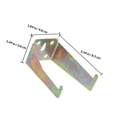 thumbnail image 2 of LABSERRON Fire Extinguisher Mounting Bracket Fire Extinguisher Hook Light Yellow 1Pack for Homeowners, 2 of 8