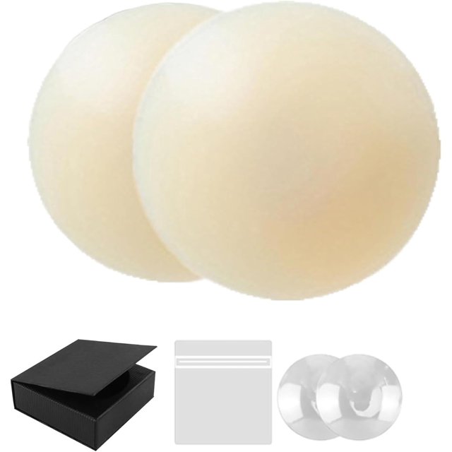 LUXRUB Go Braless! Cache-Gâteau Sans Couture Ultra-Fin Invisible Réutilisable Auto-Adhésif